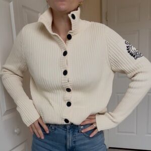 Ralph Lauren Cream Cardigan Sweater